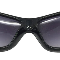 Chanel Black Purple Tinted Silver CC Logo Sunglasses 8047