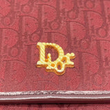 Christian Dior Burgundy Red Gold Monogram Shoulder Bag