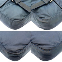 Prada Navy Blue Nylon Logo Shoulder Crossbody Bag