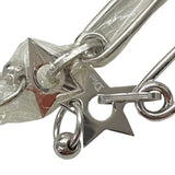 Christian Dior John Galliano Safety Pin & Keys Long Drop Silver Earrings