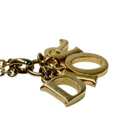 Christian Dior Spellout Logo Gold Chain Necklace