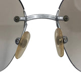 Chanel Rimless Silver Transparent Clear Sunglasses 4035