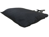 Prada Nylon Black Logo Calf Leather Tote Shoulder Bag