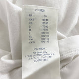 Louis Vuitton Embroidered Small Logo White Classic Cotton T shirt