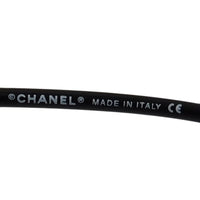 Chanel Black Silver Foldable CC Logo Sunglasses 5038
