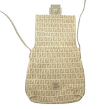 Fendi Zucchino Brown Beige Canvas Crossbody Bag