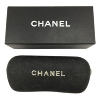 Chanel CC Logo Rimless Rhinestone Red Silver Sunglasses 4095-B