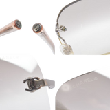 Chanel CC Logo Transparent Silver Sunglasses 4017