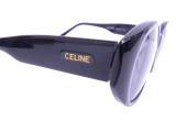 Celine Black Gold Logo Oval Kurt Cobain Sunglasses CLF-689