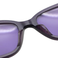 Chanel Purple Tinted Gold CC Logo Sunglasses