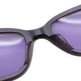 Chanel Purple Tinted Gold CC Logo Sunglasses