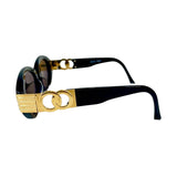 Celine Black Gold Logo Sunglasses CLF-631