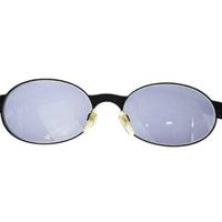 Chanel Black Gold CC Logo Oval Sunglasses 06925