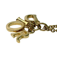 Christian Dior Spellout Logo Gold Chain Necklace