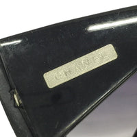 Chanel Black Purple Tinted Silver CC Logo Sunglasses 8047