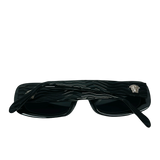 Gianni Versace Black Silver Medusa Logo Sunglasses MOD257