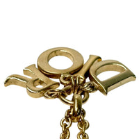 Christian Dior Spellout Logo Gold Chain Necklace