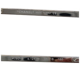 Chanel CC Logo Silver Clear Rimless Rhinestone Sunglasses 4093-B