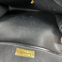 Christian Dior Black Gold Monogram Shoulder Bag