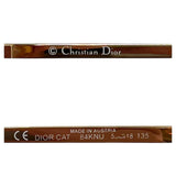 Christian Dior Pink Red Gold Rimless Logo Sunglasses