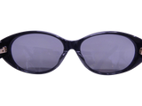 Celine Black Gold Logo Oval Kurt Cobain Sunglasses CLF-689