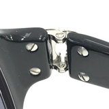 Chanel Black Quilted Silver CC Logo Sunglasses 5050