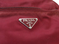 Prada Dark Red Shoulder Crossbody Logo Bag