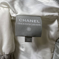 Chanel Sport CC Logo Grey Quilted Padded Down Ski Jacket