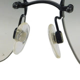 Chanel Rhinestone CC Logo Grey Tinted Black Rimless Sunglasses