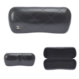 Chanel CC Logo Transparent Silver Sunglasses 4017