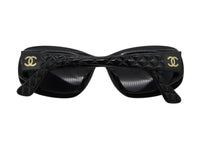 Chanel Black Quilted Gold CC Logo 5009 Sunglasses