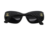 Chanel Black Quilted Gold CC Logo 5009 Sunglasses