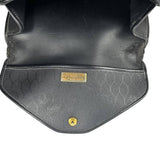 Christian Dior Black Gold Monogram Shoulder Bag