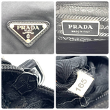 Prada Black Tessuto Nylon Logo Crossbody Shoulder Messenger Buckle Technical Bag