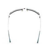 Chanel Rhinestone Teal Blue Tinted Sunglasses 4017-D