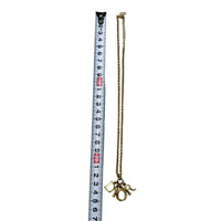 Christian Dior Spellout Logo Gold Chain Necklace