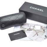 Chanel CC Logo Transparent Silver Sunglasses 4017