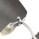 Chanel Rimless Silver Transparent Clear Sunglasses 4047