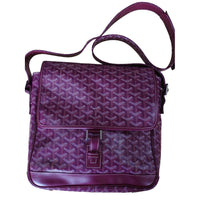 Goyard Grand Bleu MM Bordeaux Wine Red Messenger Shoulder Bag