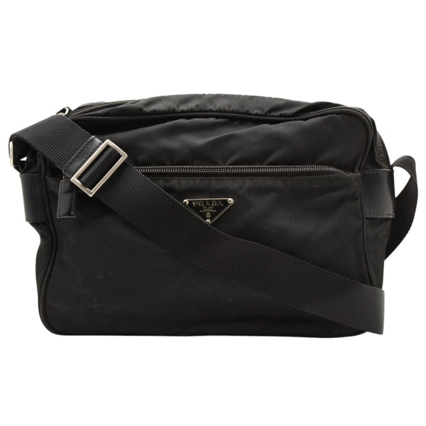 Prada Sport Black Nylon Logo Messenger Shoulder Crossbody Bag