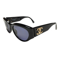 Chanel Gold CC Logo Black Sunglasses 04152