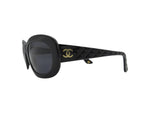 Chanel Black Quilted Gold CC Logo 5009 Sunglasses