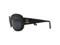 Chanel Black Quilted Gold CC Logo 5009 Sunglasses