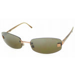 Chanel Dark Green Bronze Rimless Sunglasses 4057