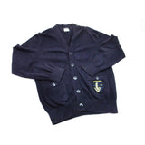 Chanel Uniform by Karl Lagerfeld Navy Blue Cardigan