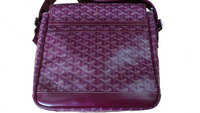 Goyard Grand Bleu MM Bordeaux Wine Red Messenger Shoulder Bag