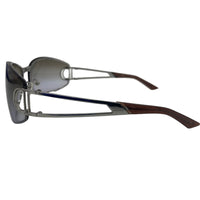 Christian Dior Silver Grey Logo Sunglasses Diorissimo