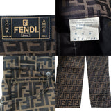 Fendi Brown Zucca Monogram Jeans Trousers Pants