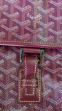 Goyard Grand Bleu MM Bordeaux Wine Red Messenger Shoulder Bag