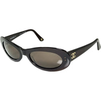 Chanel Dark Brown Gold CC Logo Sunglasses 5007